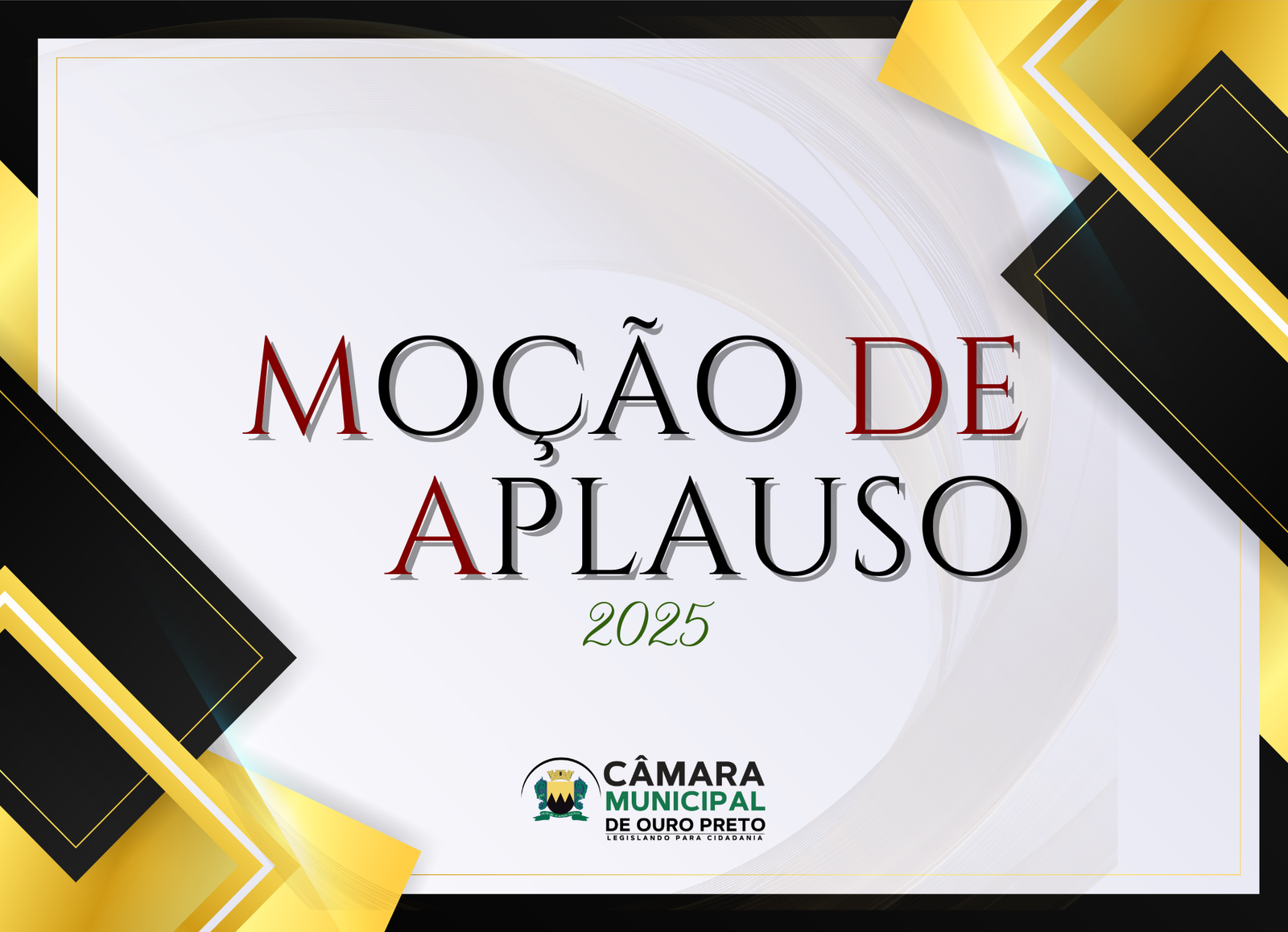 Câmara de Ouro Preto entrega Moções de Aplauso para entidades e personalidades do município